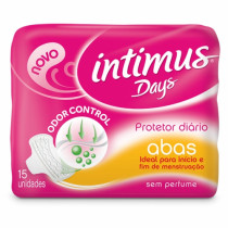 Protetor diario Intimus days com abas 15 unidades