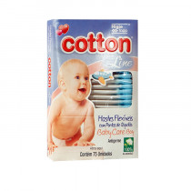 Cotonetes Cotton Line Baby 75 unidades