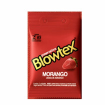 Preservativo blowtex morango com 3 unid.