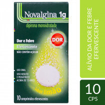 Analgésico Novalgina 1g 10 Comprimidos Efervescentes
