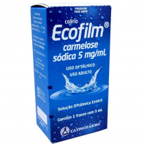 Colírio Ecofilm 5mg/ml frasco com 5ml