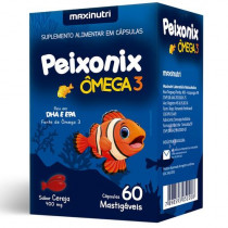 Peixonix Ômega 3 Infantil Maxinutri 60 Cápsulas Mastigáveis