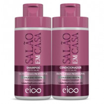 Kit Eico Salão em Casa Colágeno Vegetal Shampoo 450ml + Condicionador 400ml