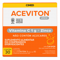 Aceviton Zinco com 30 Comprimidos Efervescentes