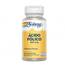 Ácido Fólico 400mcg Solaray 180 Comprimidos