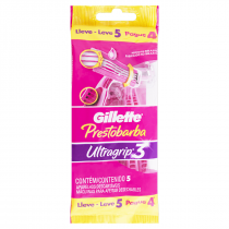 Aparelho Prestobarba Feminino Gillette Ultragrip Leve 5 Pague 4