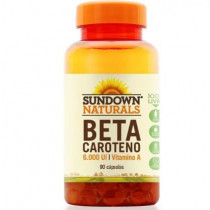 Beta Caroteno Sundown 6000ui com 90 Cápsulas