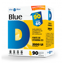 Vita Blue Vitamina D 2.000ui com 90 Cápsulas