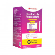 Cloridrato de Fexofenadina Pediátrico 6mg/ml Vitamedic 60ml