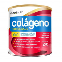 Colágeno Hidrolisado 2 em 1 Maxinutri Sabor Frutas Vermelhas 250g