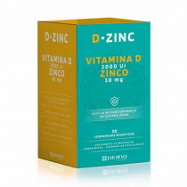 D-Zinc 2.000ui + Zinco com 30 Minicomprimidos