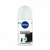 Desodorante Antitranspirante Roll On Nivea Invisible Black & White Refresh 