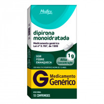 Dipirona Monoidratada 1g Medley com 10 Comprimidos