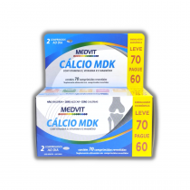 Suplemento Alimentar Medvit Cálcio MDK com 70 Comprimidos