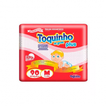 Fralda Toquinho Plus M com 90 Unidades