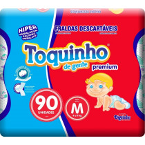 Fralda Toquinho Premium M 90 Unidades