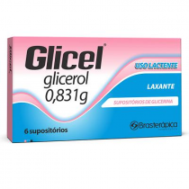 Glicel 1,0g com 6 Supositorio Infantil