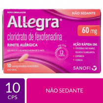 Antialérgico Allegra 60 mg 10 comprimidos