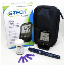 Kit Medidor de Glicose G-Tech Free Lite 10 Tiras