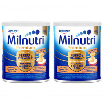 Kit Milnutri Premium Danone Banana e Maça 2 Unidades de 760g