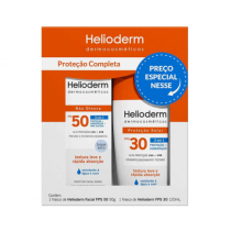 Kit Helioderm Protetor Facial FPS 50 50g + FPS 30 120ml