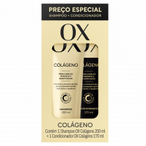 Kit Shampoo OX Colágeno 200ml + Condicionador 170ml
