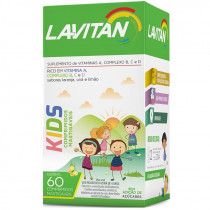 Lavitan Kids com 60 Comprimidos Mastigáveis