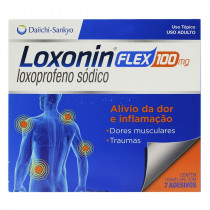 Loxonin Flex 100mg com 7 Adesivos