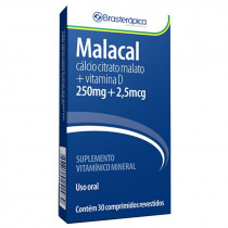 Malacal 250mg + 2,5mcg com 30 Comprimidos