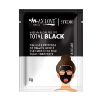 Max Love Máscara Facial Peel Off Total Black 8g