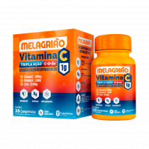 Melagrião Vitamina C Tripla Ação 1g com 30 Comprimidos