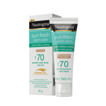 Protetor Solar Facial Neutrogena Sun Fresh FPS 70 Pele Morena 40g