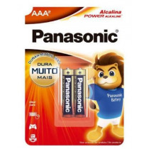 Pilhas AAA Panasonic Alcalina com 2 Unidades