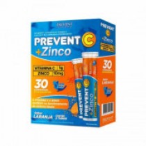 Prevent C + Zinco com 30 Comprimidos Efervescentes