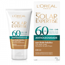 Protetor Solar Facial FPS 60 L'Oréal Paris Solar Expertise Antioleosidade Cor 3.0 40g