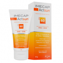Protetor Solar Facial Imecap Actsun FPS 60 Sem Cor 50g