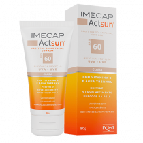 Protetor Solar Facial Imecap Actsun FPS 60 Cor Clara 50g