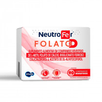 Suplemento Alimentar Neutrofer Folato D com 90 Comprimidos