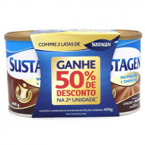 Sustagen Chocolate 400g - 2 latas 