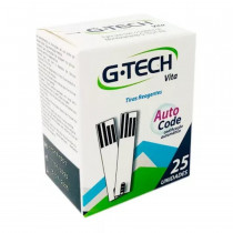 Tiras Reagentes G-Tech Vita com 25 Unidades