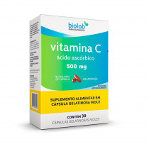 Vitamina C 500mg Biolab 60 Cápsulas Moles
