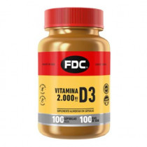 Vitamina D3 2000ui FDC com 100 Cápsulas
