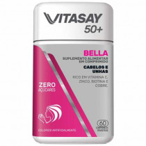 Vitasay 50+ Bella Suplemento Alimentar Cabelos e Unhas 60 Comprimidos