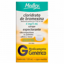 Cloridrato de Bromexina 4mg/5ml Medley 120ml