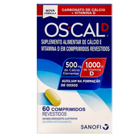 Cálcio Oscal D 500mg/1.000ui C/60 Comp