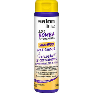 Shampoo Matizador Salon Line SOS Bomba Cabelos Normais 300ml