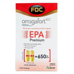 FDC Omega 3 EPA Premium 650mg com 60 Capsulas