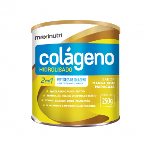 Colágeno Hidrolisado 2 em 1 Maxinutri Sabor Manga c/ Maracaju 250g
