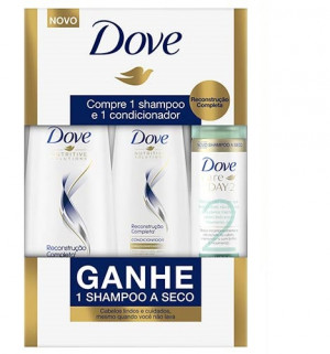 Kit Dove Reconstrução Completa - Ganhe Shampoo a Seco