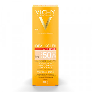 Vichy Idéal Soleil Anti-Idade FPS 50 Com Cor 40g